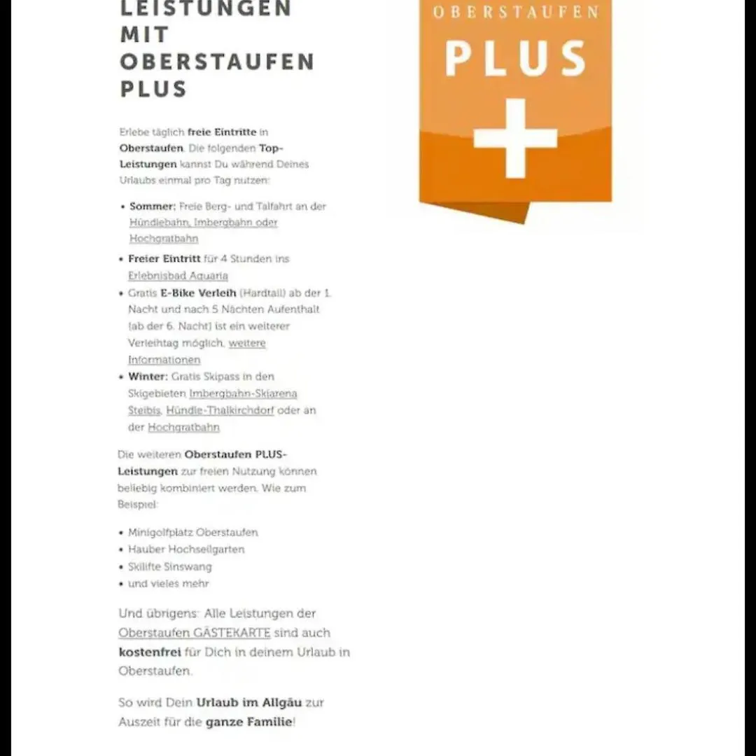 Ferienwohnung Alpinstar - Inklusive Oberstaufen Plus Apartment